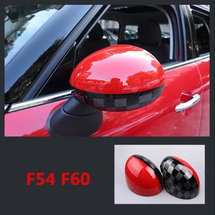 Одна пара зеркал заднего вида, декоративная раковина, чехол для Mini Cooper JCW F54 F60, аксессуары для стайлинга автомобилей, зеркальная крышка