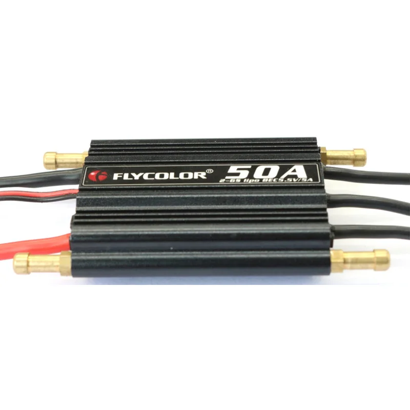 Flycolor 50A 70A 90A 120A 150A бесщеточный ESC 2-6S RC лодки Водонепроницаемая ESC программная карта с BEC системой для RC лодок