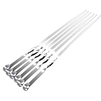 

12 Barbecue Flat Labels, Stainless Steel Barbecue Needles, Barbecue Skewers
