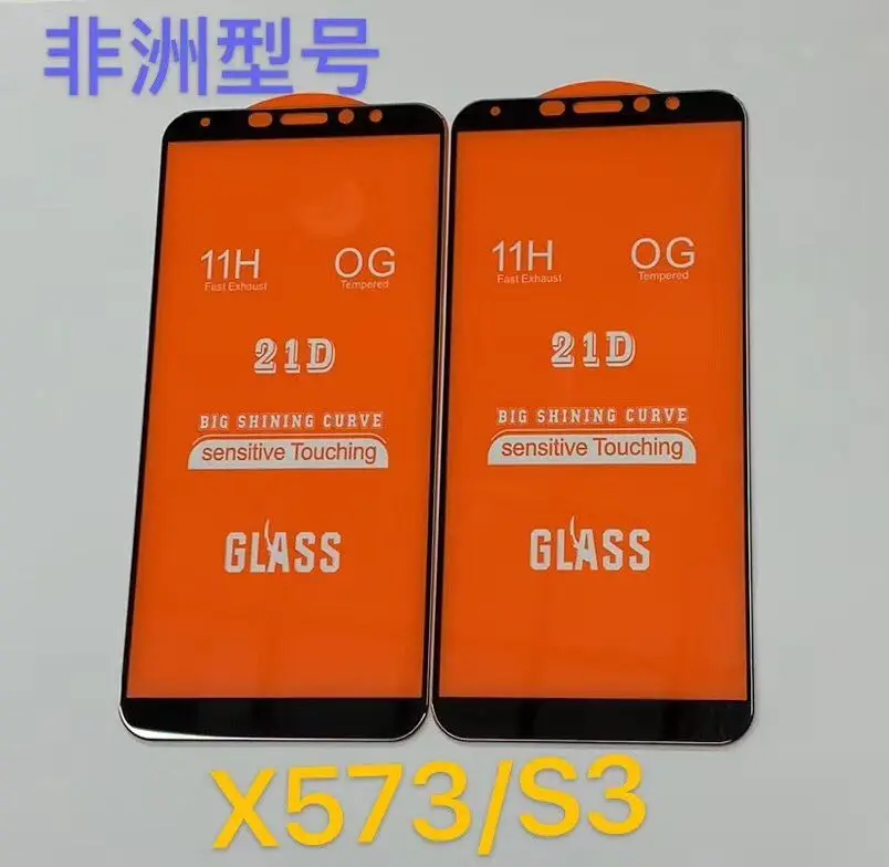 2 шт. 21D полное клеевое закаленное стекло для Infinix X573 10H Полное покрытие экрана