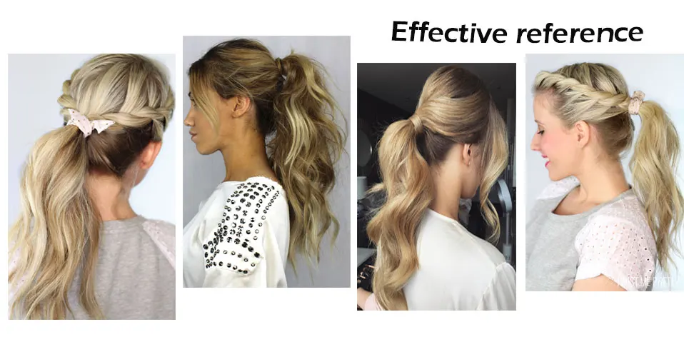 S-noilite Syntheitc Big Grab Ponytail Hair Extension Claw Clip In Ponytail Extension Hair Fake Hairpiece For Women Daily Party