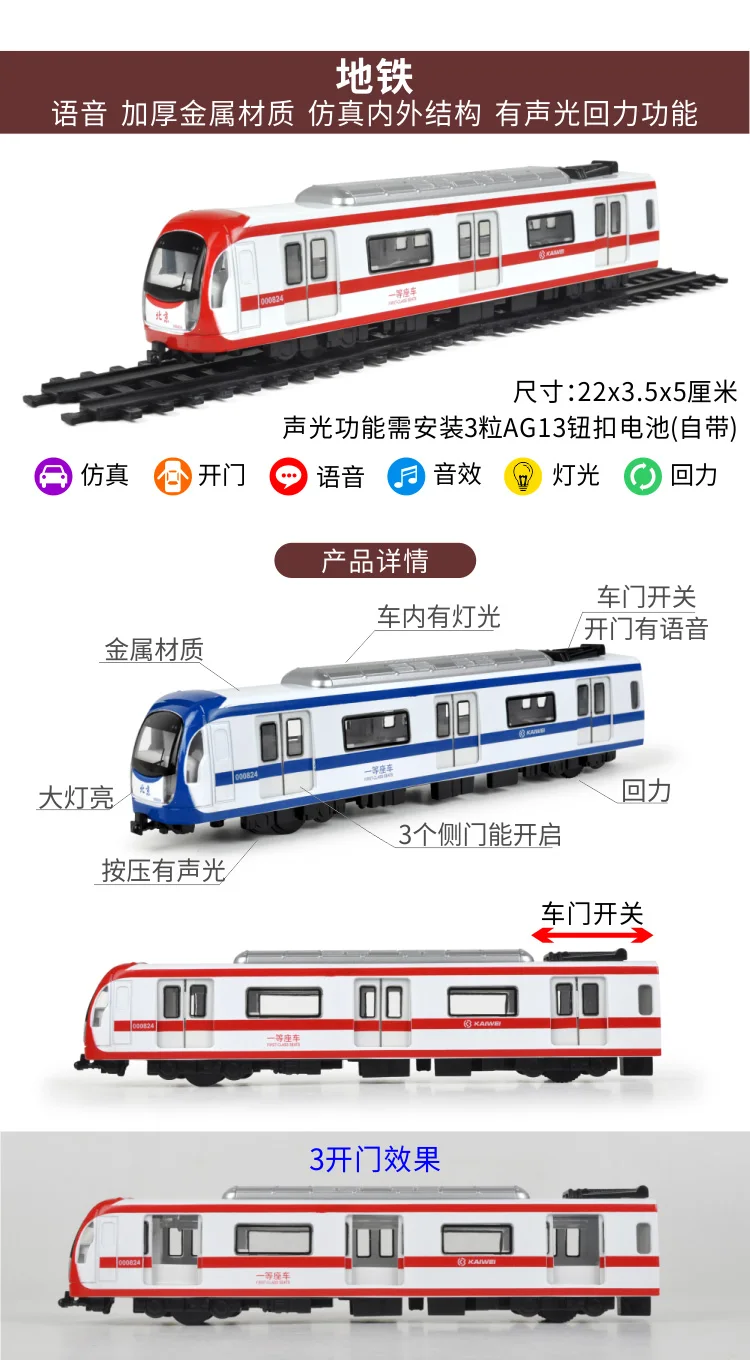 Высокоскоростной поезд модель Dongfeng локомотив Паровозик сплав поезд № металлические игрушки Детская игрушка автомобиль