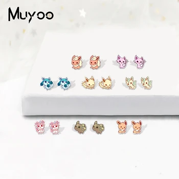 

New Kawaii Style Anime Icons Acrylic Resin Earrings Pokemon Poke Ball Anime Handmade Acrylic Epoxy Earrings Gifts