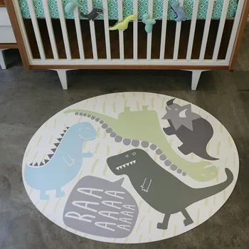 

Dinosaur Modeling Children Adult Home Room Decoration Floor Mat Carpet Collapsible Round Non-slip Baby Play Mat Toy Tent Carpets