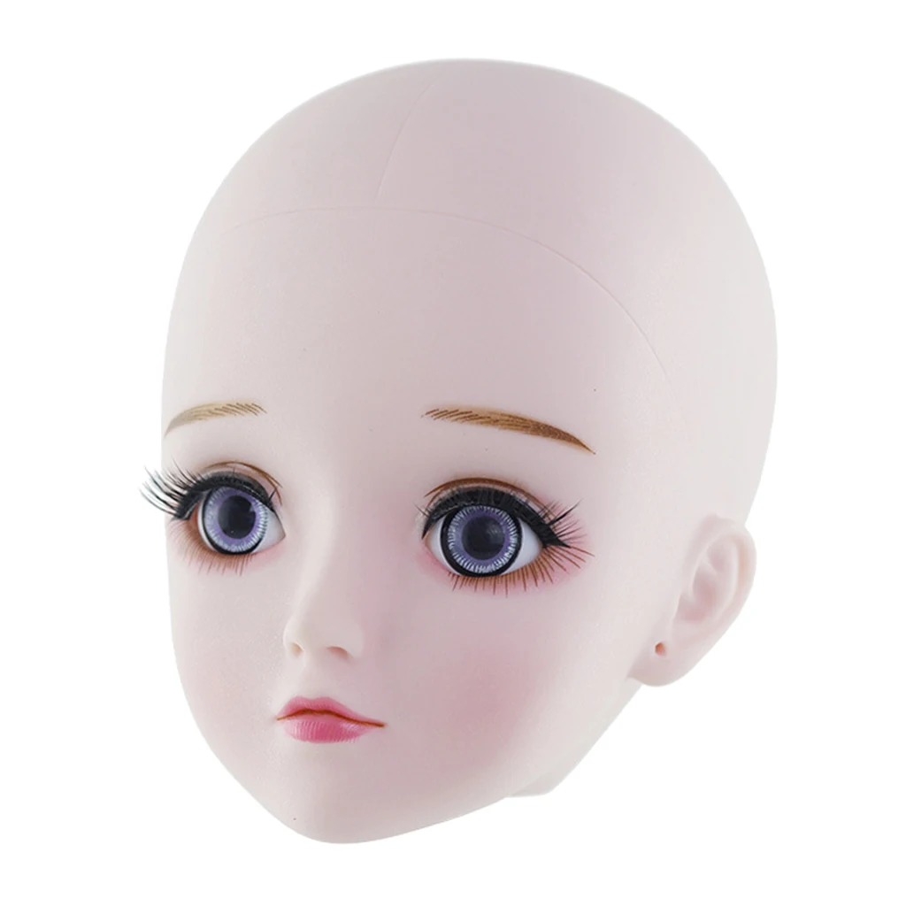 1/3 BJD Doll Head Mold with White Skin & Eyes Set for BJD Dolls DIY Custom Cosplay Dolls Making and Repair 1/3 BJD Doll Head Mold with White Skin & Eyes Set for BJD Dolls DIY Custom Cosplay Dolls Making and Repair