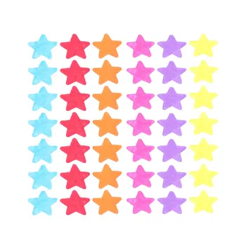

200pcs Colorful Non-woven Patch DIY Hand Made Felt Pads Multi-shape Applique (Star)
