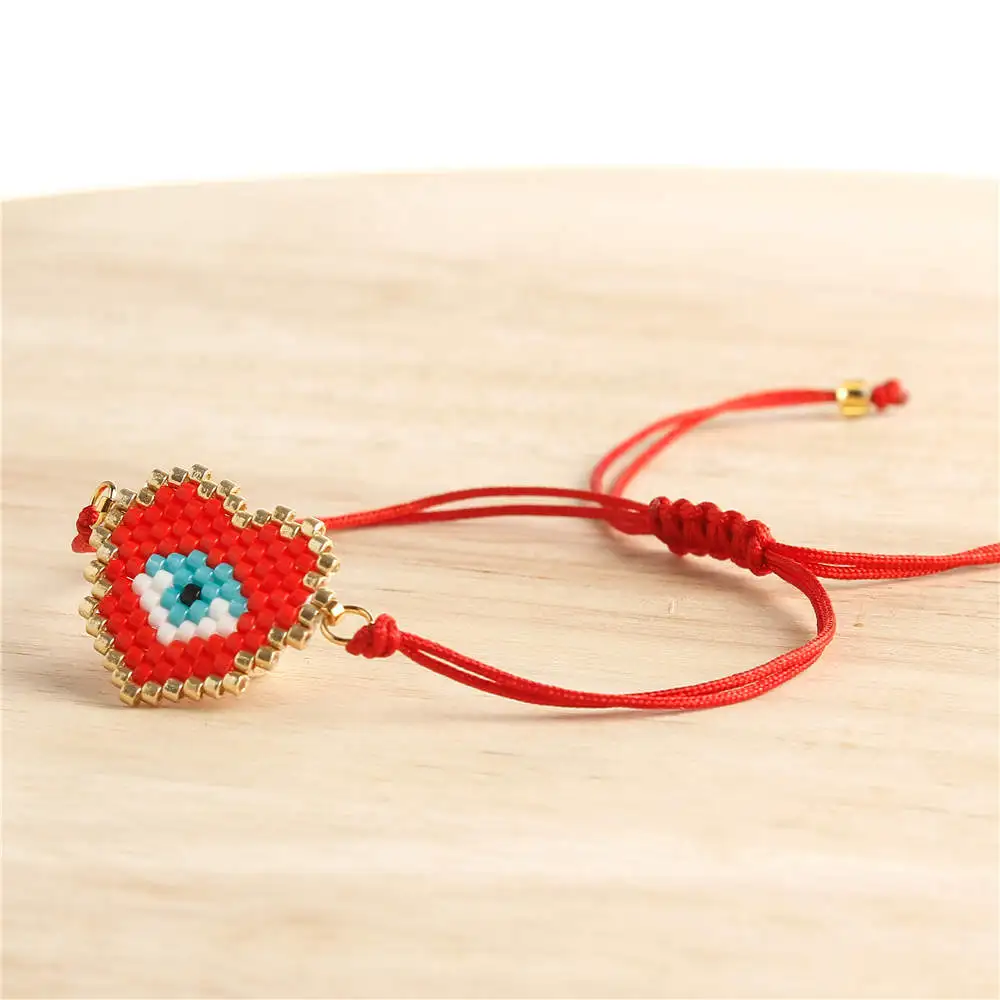 Go2boho браслет evil eye Perles MIYUKI браслеты с сердечками женские турецкий глаз мексиканские Pulseras Mujer BohoJewelry Bijoux повязки