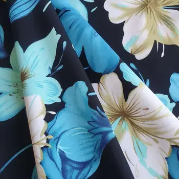 

Digital print 4 way stretch Polyamide spandex lycra fabric for swimwear beach wear