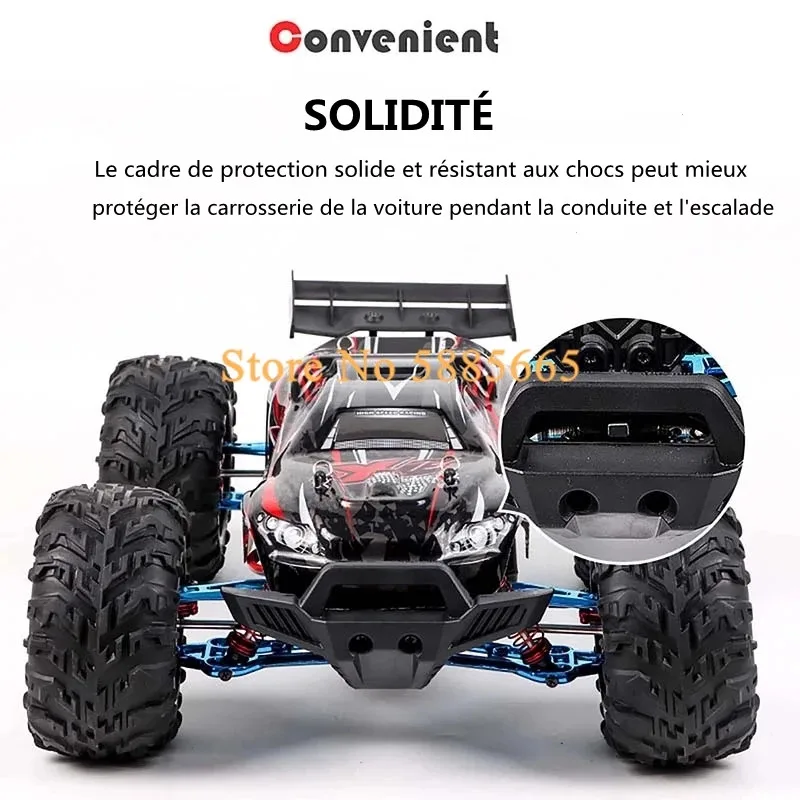 RC-bil utan borstar 1 batteri - 4x4 fjädrad kroppsgränsare