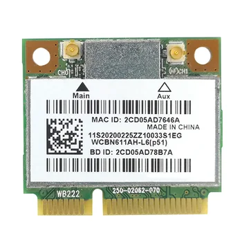 

Wireless Network Card LAN Bluetooth 4.0 300M Office Dual Band 2.4G 5G Portable Mini PCI-E Interface For Windows 7/8/10