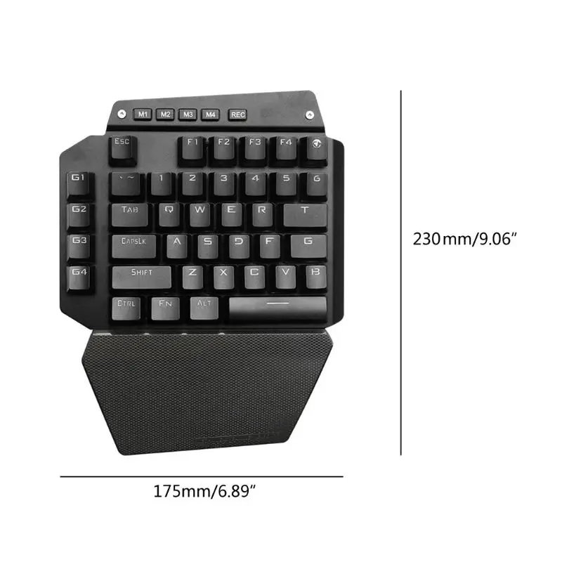 LX9B K700 одной рукой Механическая игровая клавиатура RGB светодиодный Подсветка Outemu