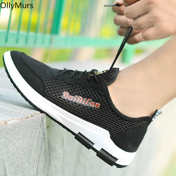 Мужские сетчатые туфли новинка весны 2020 мужская повседневная обувь дышащая