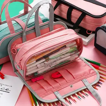 

Kawaii Lovely Large Capacity Pencil Case School Supplies Stationery Pen Bag Portable Brushes Pouch Box Student Gifts