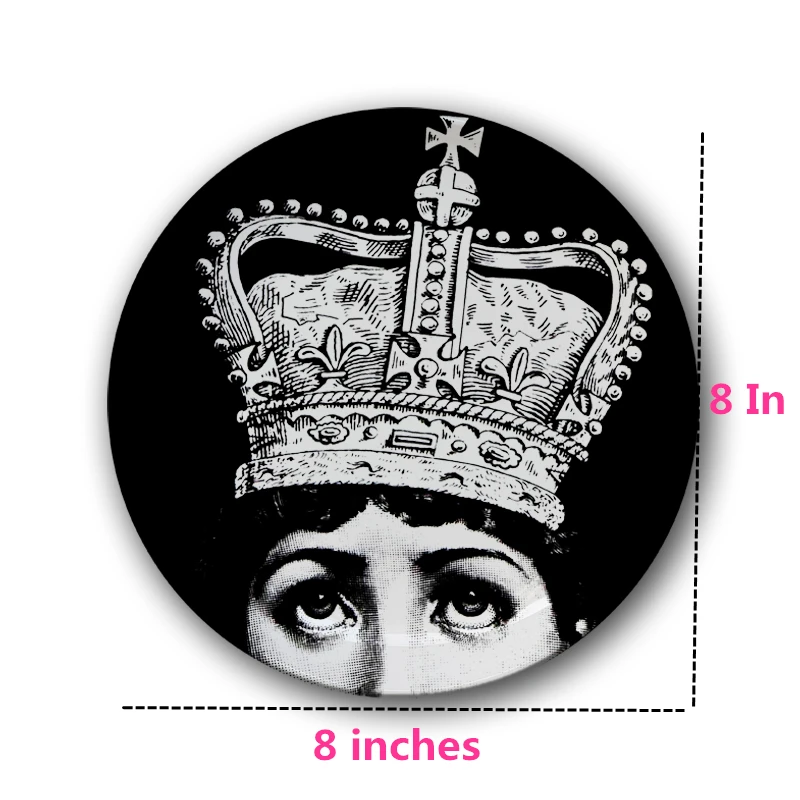 8 дюймов в скандинавском стиле Milan rosenthal Piero fornasetti керамические тарелки иллюстрации подвесные блюда образец комнаты украшения дома отеля