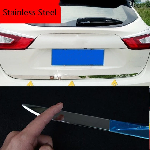 Fit For Nissan Qashqai J11 2014-2018 2021 Rear Tail Door Sticker Stainless  Steel Back Door Tailgate Trim Car Styling Accessories - Chromium Styling -  AliExpress