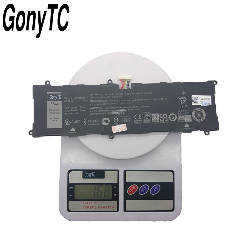 Оригинальный аккумулятор GONYTC 38 Вт/ч 7 4 В 2H2G4 для ноутбука Dell Venue 11 Pro 7140 21CP5/63/105 2217 2548