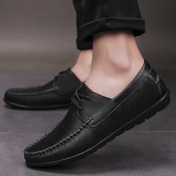 

Brand Designer Men's Casual Shoes outdoor spring Summer Breathable Fashion White Sneakers Men Genuine Leather Shoes oxfords Men