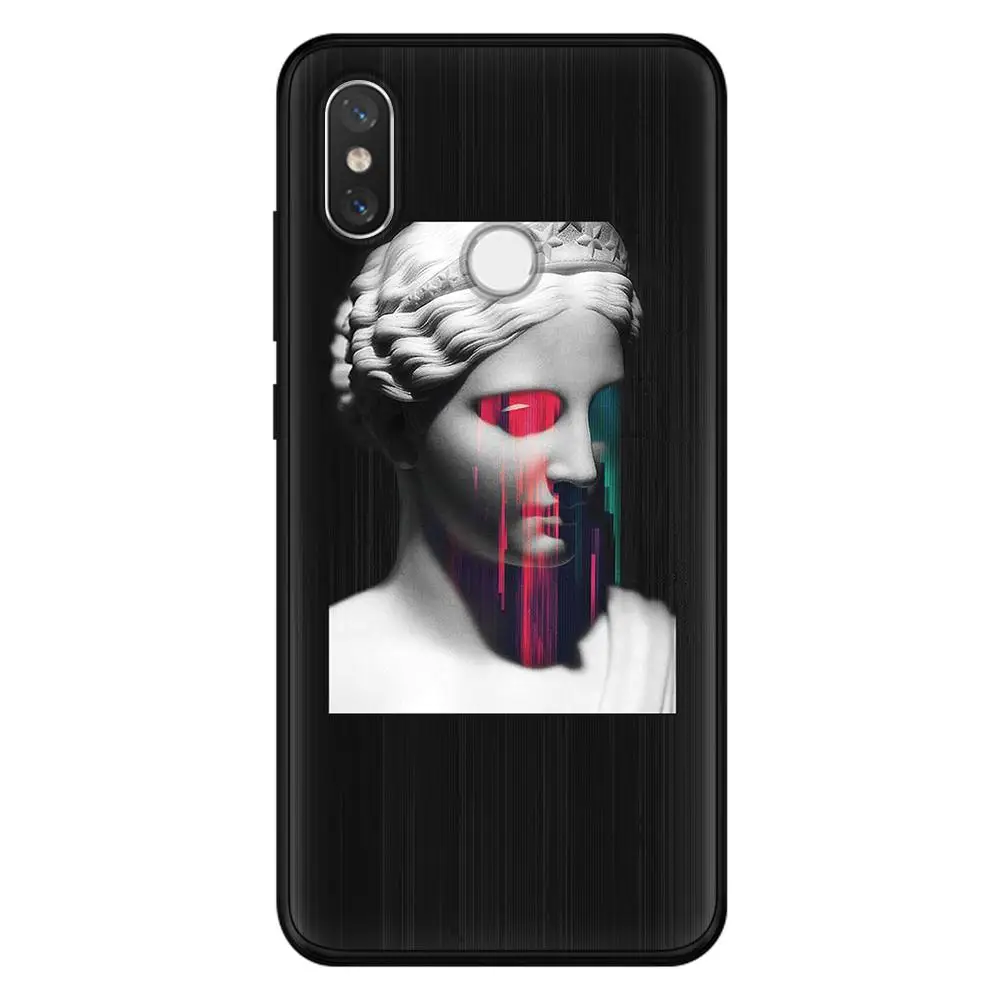 Силиконовый чехол s для Xiao mi Red mi Note 7 S2 5 Plus 6 3 3S Pro 4A 4X 5A 6A чехол для mi 9 8 Lite A3 CC9 CC9e sculpture Art Mona Lisa - Цвет: wnslvyan