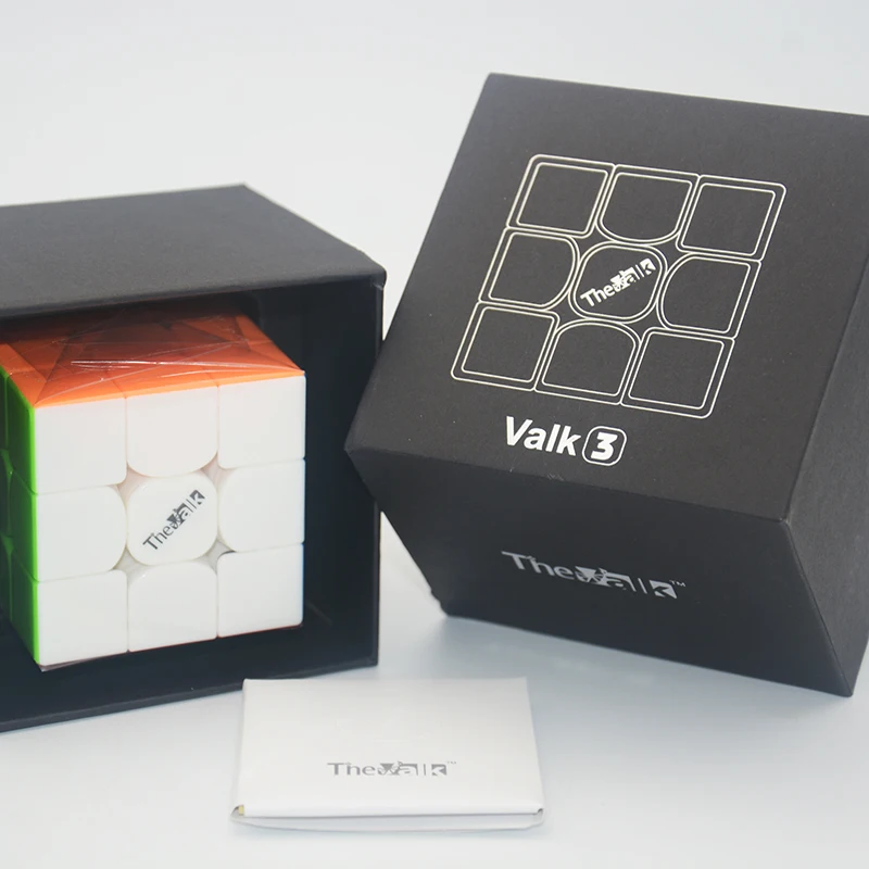 Классический Mofangge Valk3 3x3x3 черный или без наклеек Qiyi 3 слоя скоростной куб Valk 3 Профессиональные забавные игрушки для детей