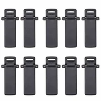 uv 5ra uv 10pcs מקורי Baofeng UV5R חגורה קליפ עם Screrws עבור Baofeng UV5R UV-5RA UV-5RE סדרה מכשיר הקשר ריידו UV 5R (5)