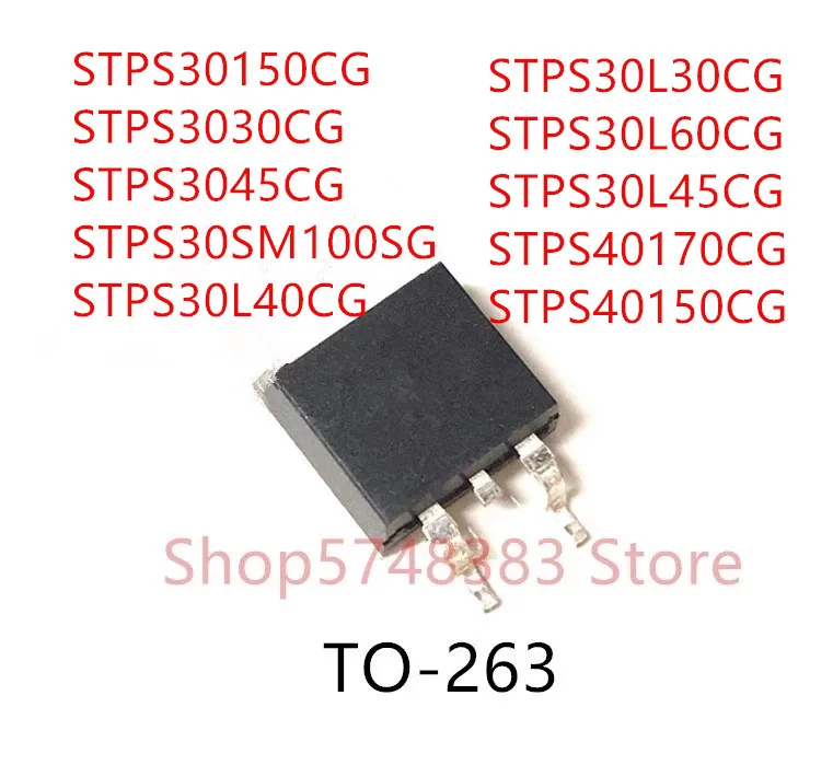 10 шт. STPS30150CG STPS3030CG STPS3045CG STPS30SM100SG STPS30L40CG STPS30L30CG STPS30L60CG STPS30L45CG STPS40170CG STPS40150CG |