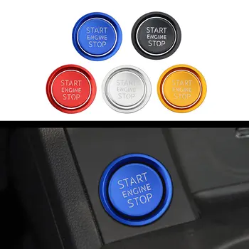 

Car Styling Ignition Key Ring Switch Trim for Audi A3 A4 A5 A6 A7 A8 Q3 Q5 Q7 START Engine Button Cover Interior Accessories