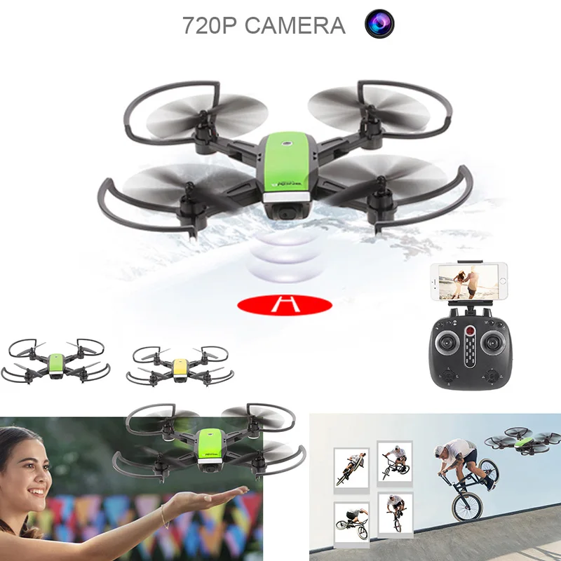 Квадрокоптер RISE-Drone с регулируемой скоростью селфи 360 градусов, стабильная съемка с одной клавишей, 480 P/720 P Hd камера, посылка