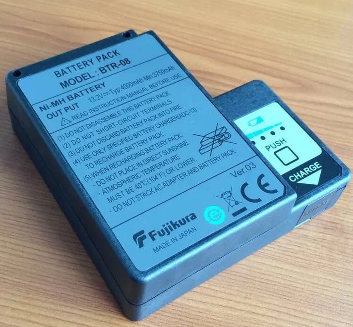 Fujikura FSM-60S, FSM-60R, FSM-18S, FSM-18R, сварочный аппарат батарея BTR-08 Замена литий-ионный аккумулятор 4000 мАч