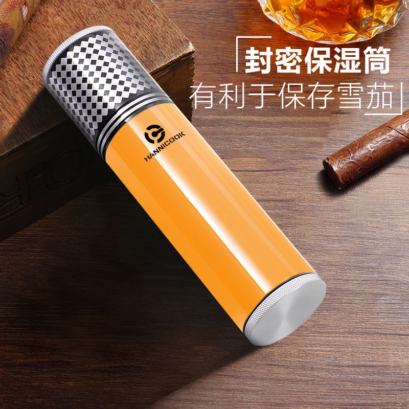 Гаджеты HANNICOOK черная Дорожная трубка из алюминиевого сплава для сигар