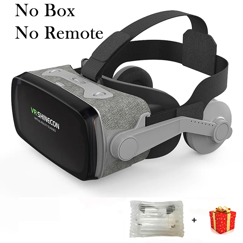No Box No Remote VR Shinecon 9,0 G07E 3 D шлем Viar 3D очки Виртуальная реальность гарнитура шлем стекла для очков для телефона смартфон Видео игровой набор - Цвет: No Box No Remote