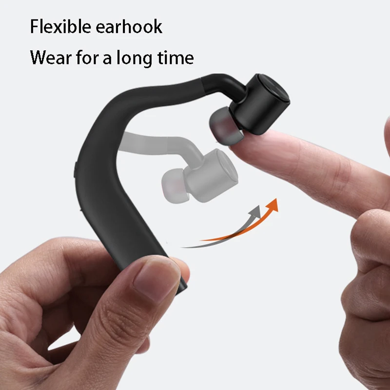 Bluetooth Earbuds Wireless Bluetooth Headset Super Long Standby Digital Display Hanging Ear Sports Headphones