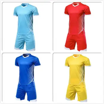 

Customize football Jersey Shorts Set Design Print or Embroidered Your Team Logo Name Number Design Soccer Suite Training Uniform