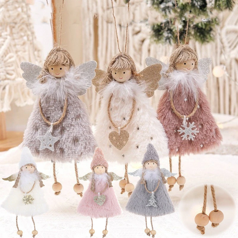 Christmas Angels 2022 Christmas Angel Pendants Christmas Tree Decorations 2022 New Year Home  Ornaments Angel Doll Merry Christmas Car Ornament|Pendant & Drop Ornaments|  - Aliexpress