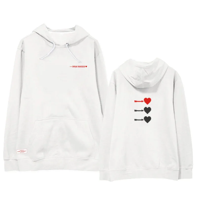 Love Yourself kpop толстовки с капюшоном, толстовка с капюшоном и надписью Love Yourself, верхняя одежда