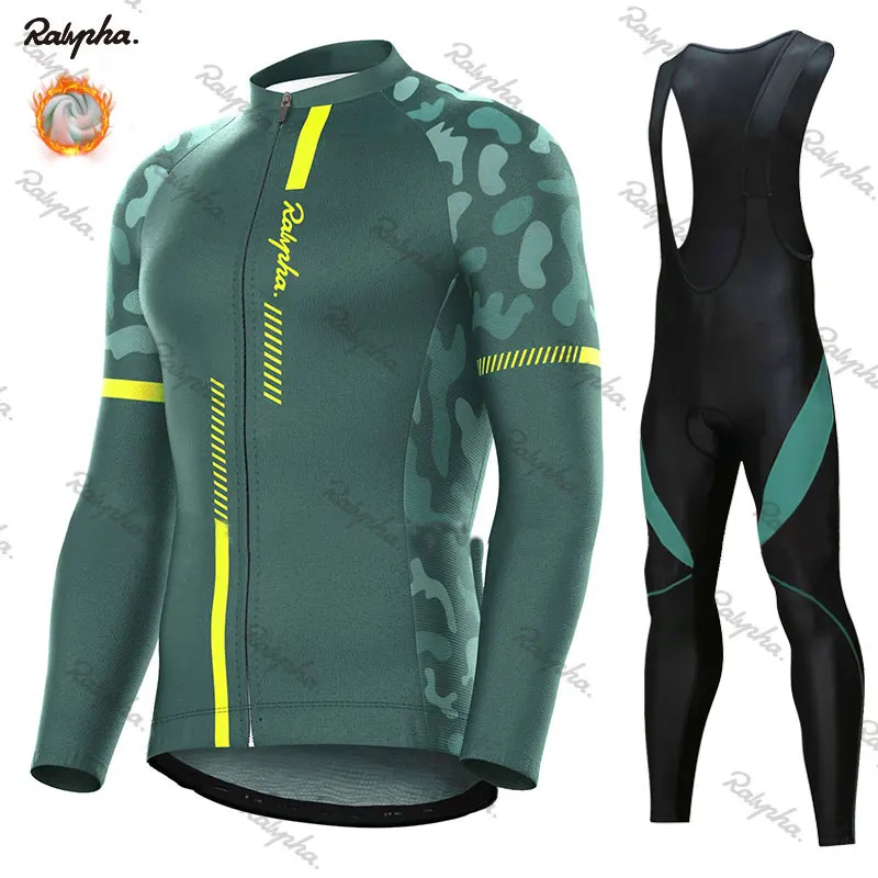cycling set 2 Rapha зимний термальный флисовый набор Джерси для велоспорта, костюм для гонок и велоспорта, одежда для велоспорта, Ropa Ciclismo - Цвет: cycling set 2