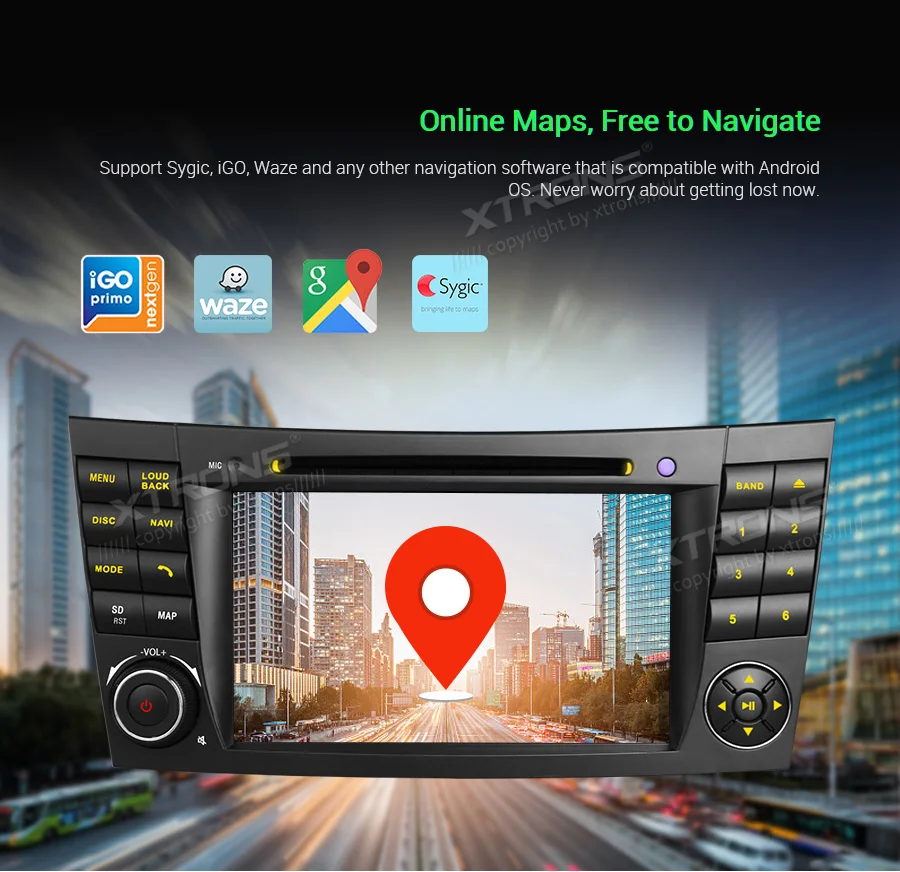 Top 7" Android 9.0 4G+64G Car DVD Multimedia GPS Radio for Mercedes-Benz CLS-Class W219 2005-2006 (CLS-350/CLS-500/CLS-55 AMG) 14