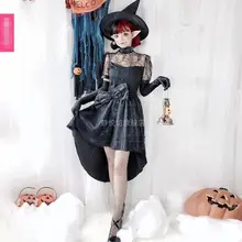 Косплей костюм ведьмы на Хэллоуин сексуальный смокинг дьявола Cos винтажное готическое платье Лолита платье Vestidos