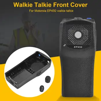 

Front Cover For Motorola EP450 Walkie Talkie Black Plastic Durable With Knob Shell Case For Motorola EP450 Two Way Radios New