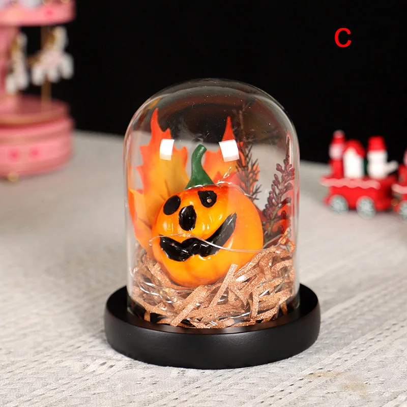 

Hot Sale 2019 Halloween Micro Landscape Glass Pumpkin Decoration Home Furnishing Holiday Gifts halloween decoration lights L9 #2