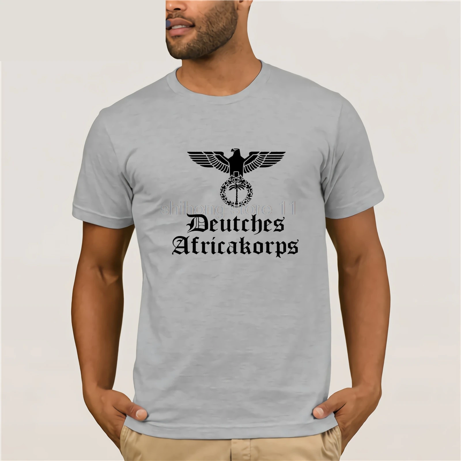 Новинка лета 2019 крутая футболка DEUTCHES africacorps Германия второй мировой войны-новая
