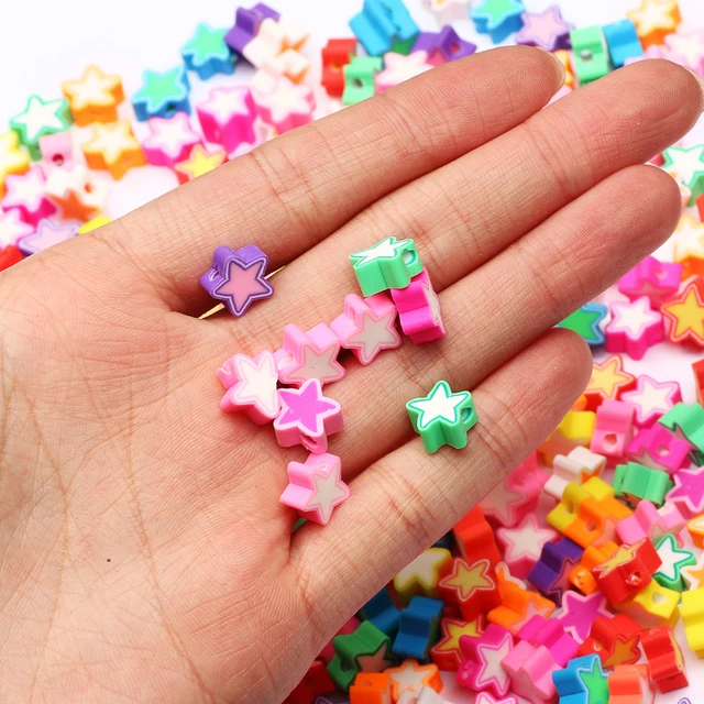 Polymer Clay Beads (4 x 1 mm) Mix Color Pink (300 pcs)