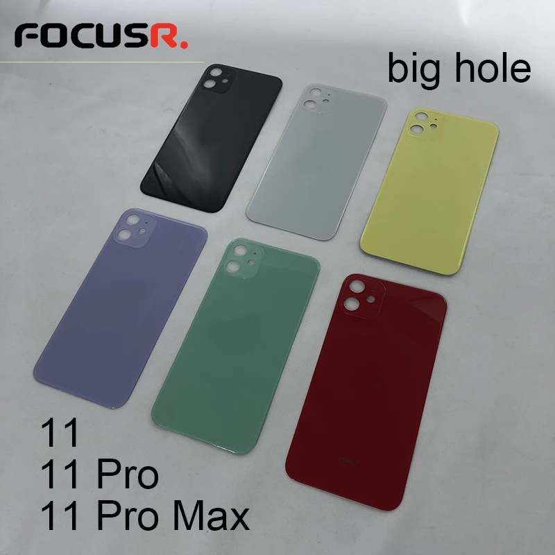 Big Hole Back Battery Cover Rear Door Housing Case Back Housing For iPhone 11/11Pro/11Pro Max Glass Body Back Housing Case