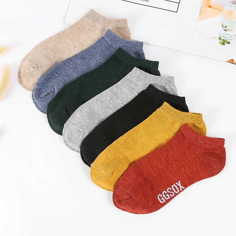 Носки Elifashion Женские однотонные с надписью Плюшевые короткие носки лодочки для