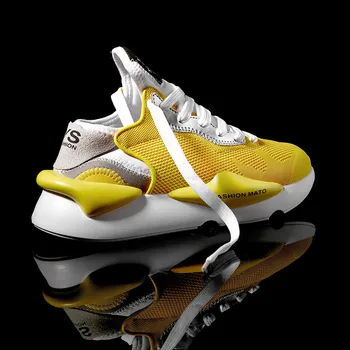 

New Designer Brand Chunky Sneakers for Men Women 2020 Spring Flyknit Running Shoes Breathable Outdoor Men Walking Sport Shoes