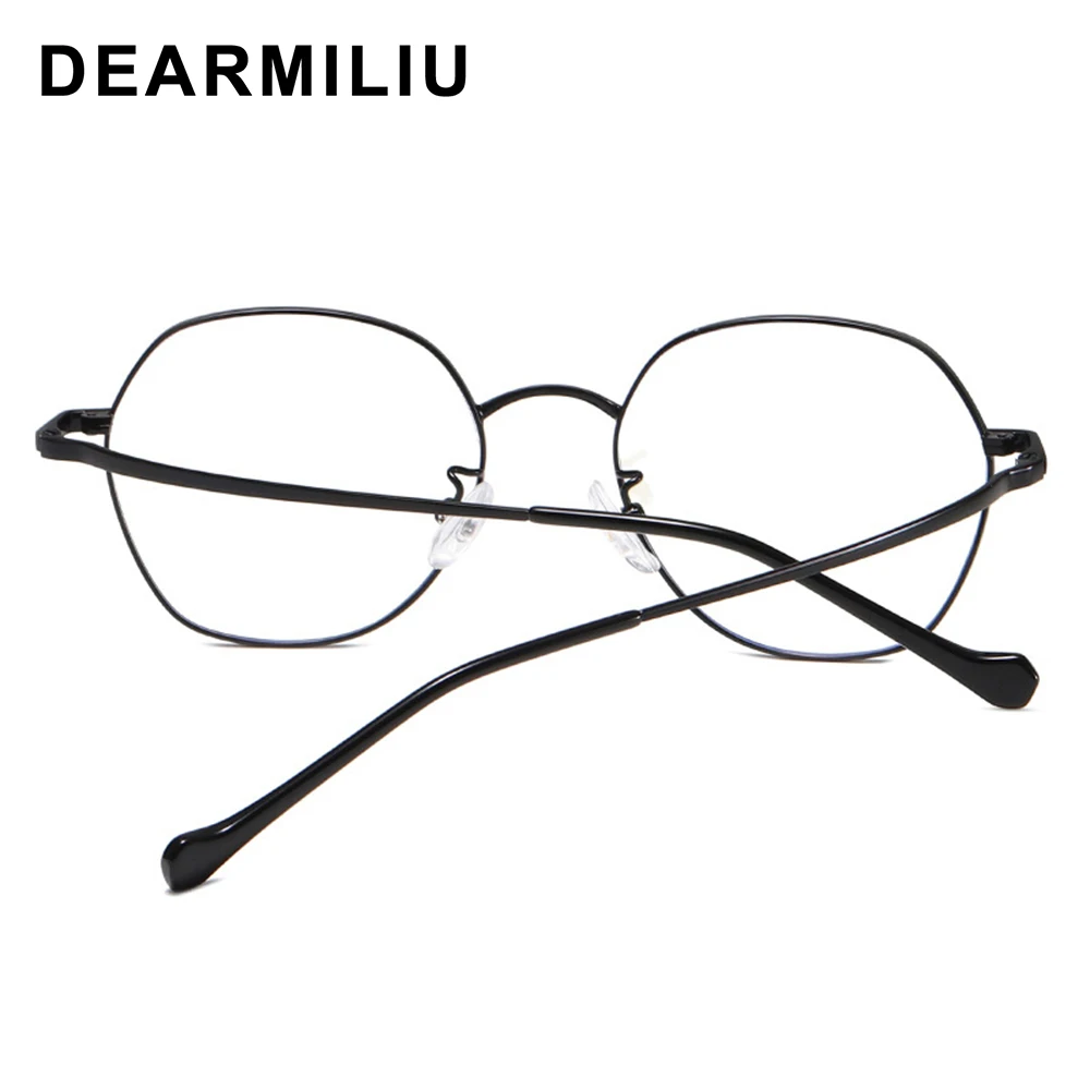 DEARMILIU Новые голубые световые блокирующие очки для женщин и мужчин Полигональная оправа прозрачные линзы зрения легкие текстурные очки