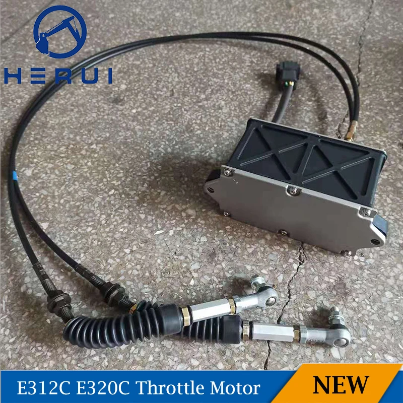 Holdwell Throttle Motor Double Cable compatible with Caterpillar 320 Excavator Only Cables 