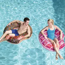 Надувной пончик плавательный круг гигантский бассейн поплавок игрушечный круг пляжные вечерние надувные матрасы воды для взрослых детей горячая распродажа