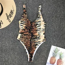 Новинка, сексуальный леопардовый купальник, женская одежда, u-образный вырез, Цельный купальник, женский купальник, монокини, с высоким вырезом, купальник, одежда для плавания, женский боди