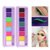 8 Colors Face Body Paint Water Activated Eyeliner Palette Halloween Party Flash Tattoo Safe Face Body Painting Halloween Makeup 1