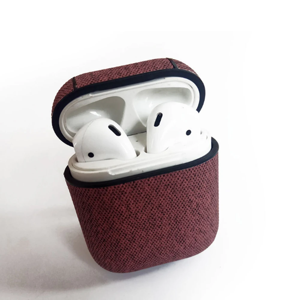 Кожаный чехол для наушников Aipods 2 1 беспроводная Bluetooth зарядка полный корпус